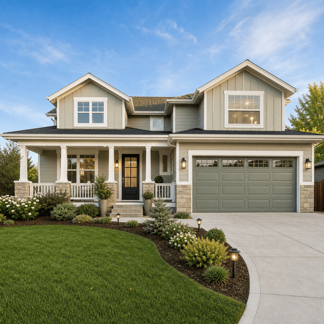 Illustrative exterior redesign concept for a property listing