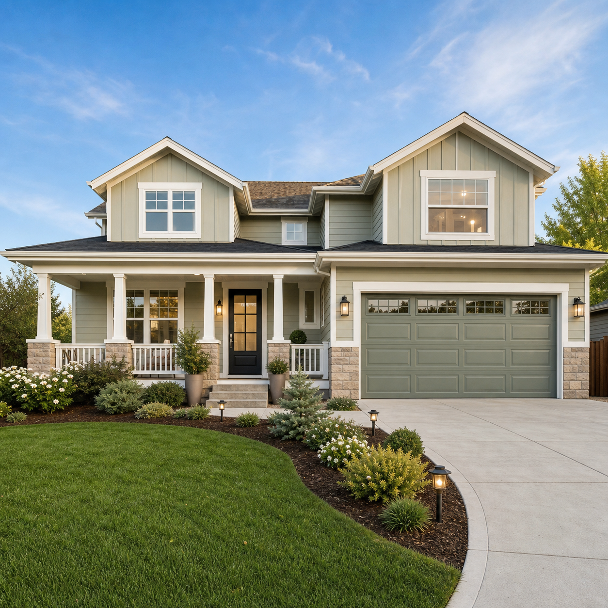 Exterior redesign concept for a real estate marketing campaign